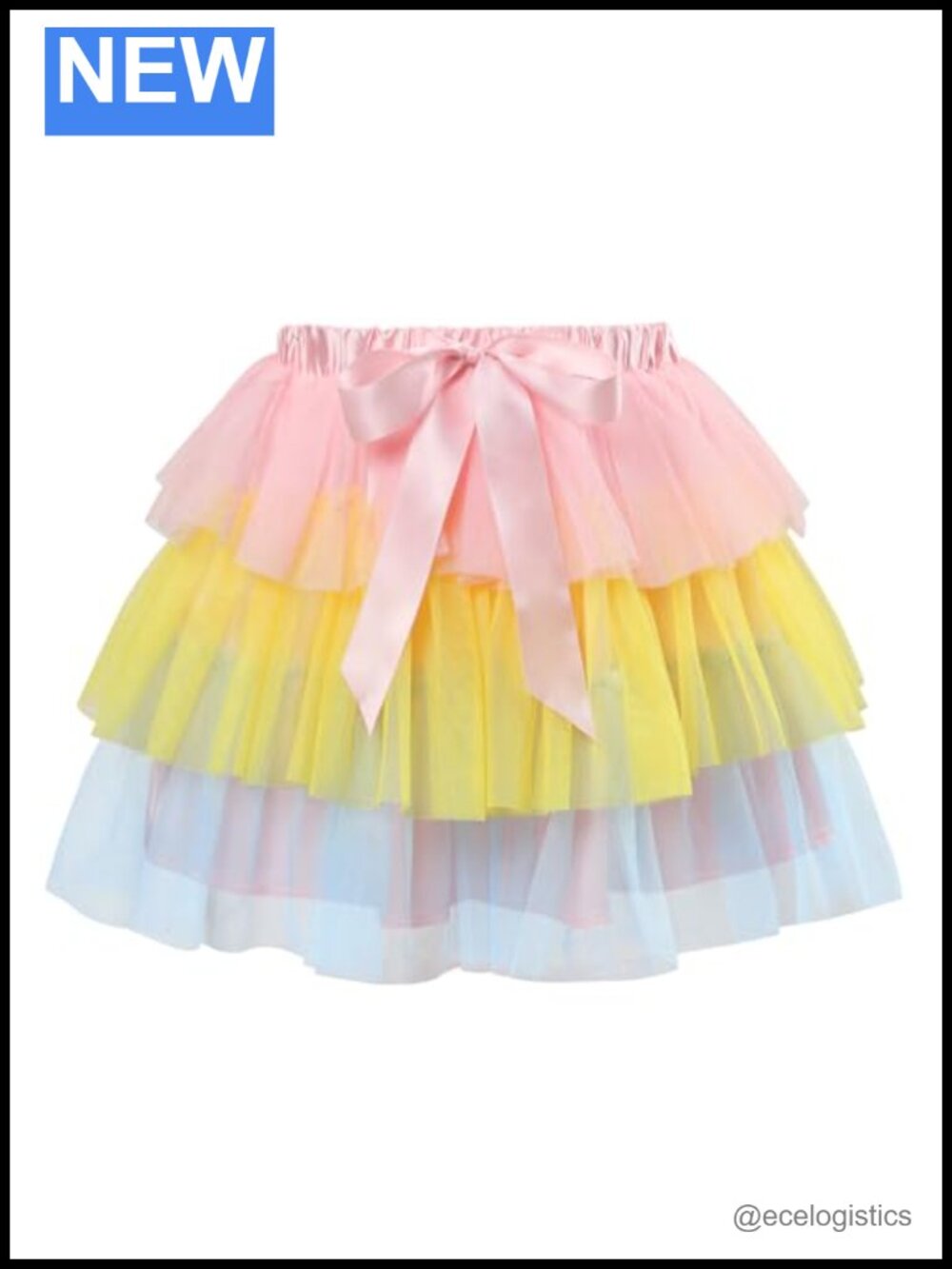 Tulle Puffy Petticoat Tutu Ballet Bubble Skirt with Elastic Waist - Picture 5 of 6